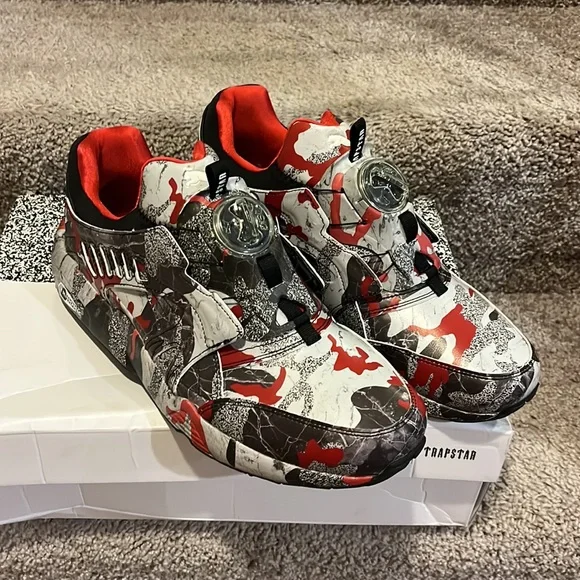 Puma Disc Blaze Camo x Trapstar shoes sneakers new 361647 01 Mens Size 11.5 - Picture 3 of 15